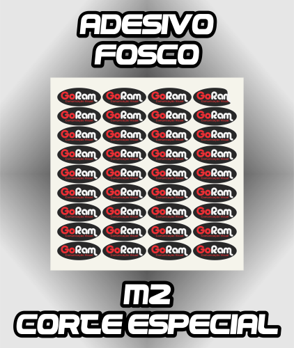 Adesivo Fosco Impresso +Corte - Premium
